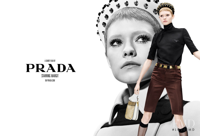 Maike Inga featured in  the Prada advertisement for Spring/Summer 2019