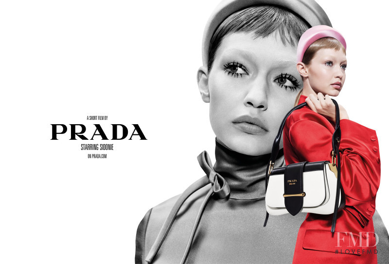 Gigi Hadid featured in  the Prada advertisement for Spring/Summer 2019