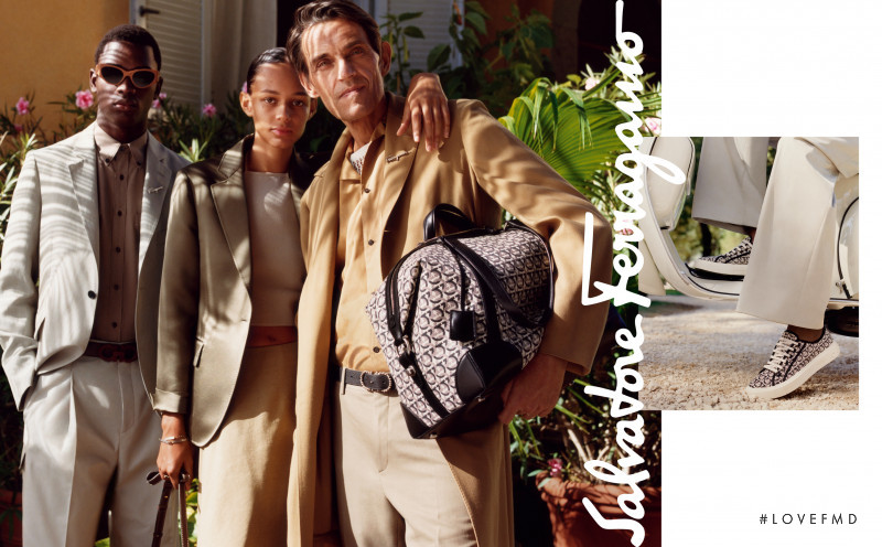 Binx Walton featured in  the Salvatore Ferragamo advertisement for Spring/Summer 2019