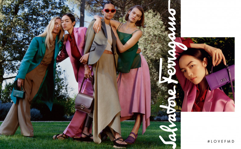 Binx Walton featured in  the Salvatore Ferragamo advertisement for Spring/Summer 2019