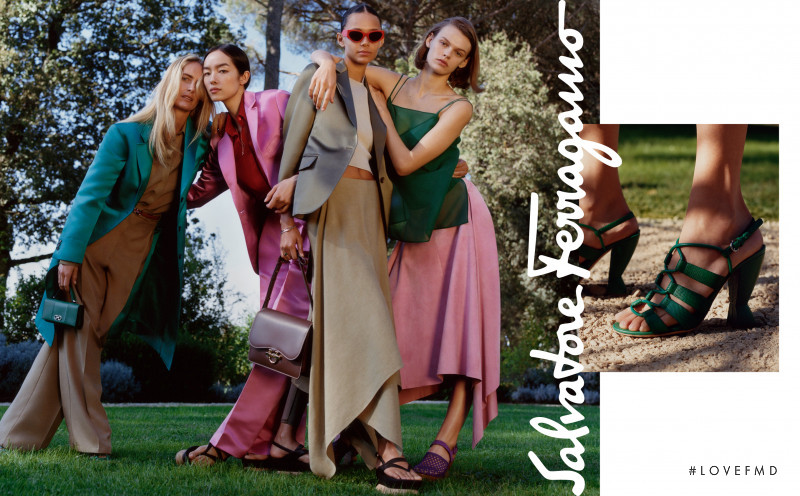 Binx Walton featured in  the Salvatore Ferragamo advertisement for Spring/Summer 2019