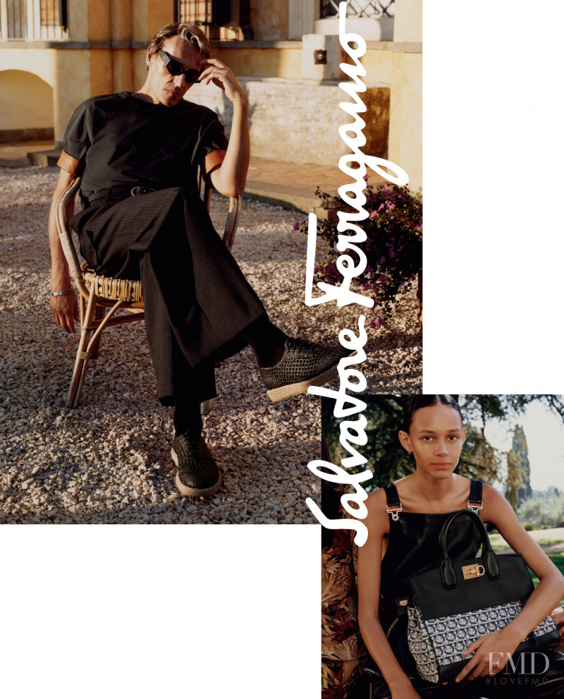 Binx Walton featured in  the Salvatore Ferragamo advertisement for Spring/Summer 2019