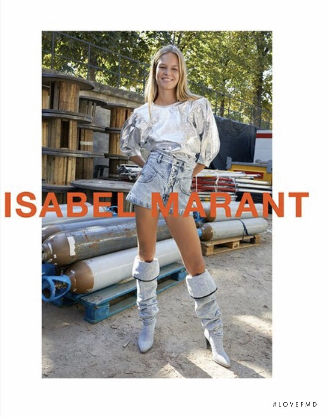 Anna Ewers featured in  the Isabel Marant advertisement for Spring/Summer 2019