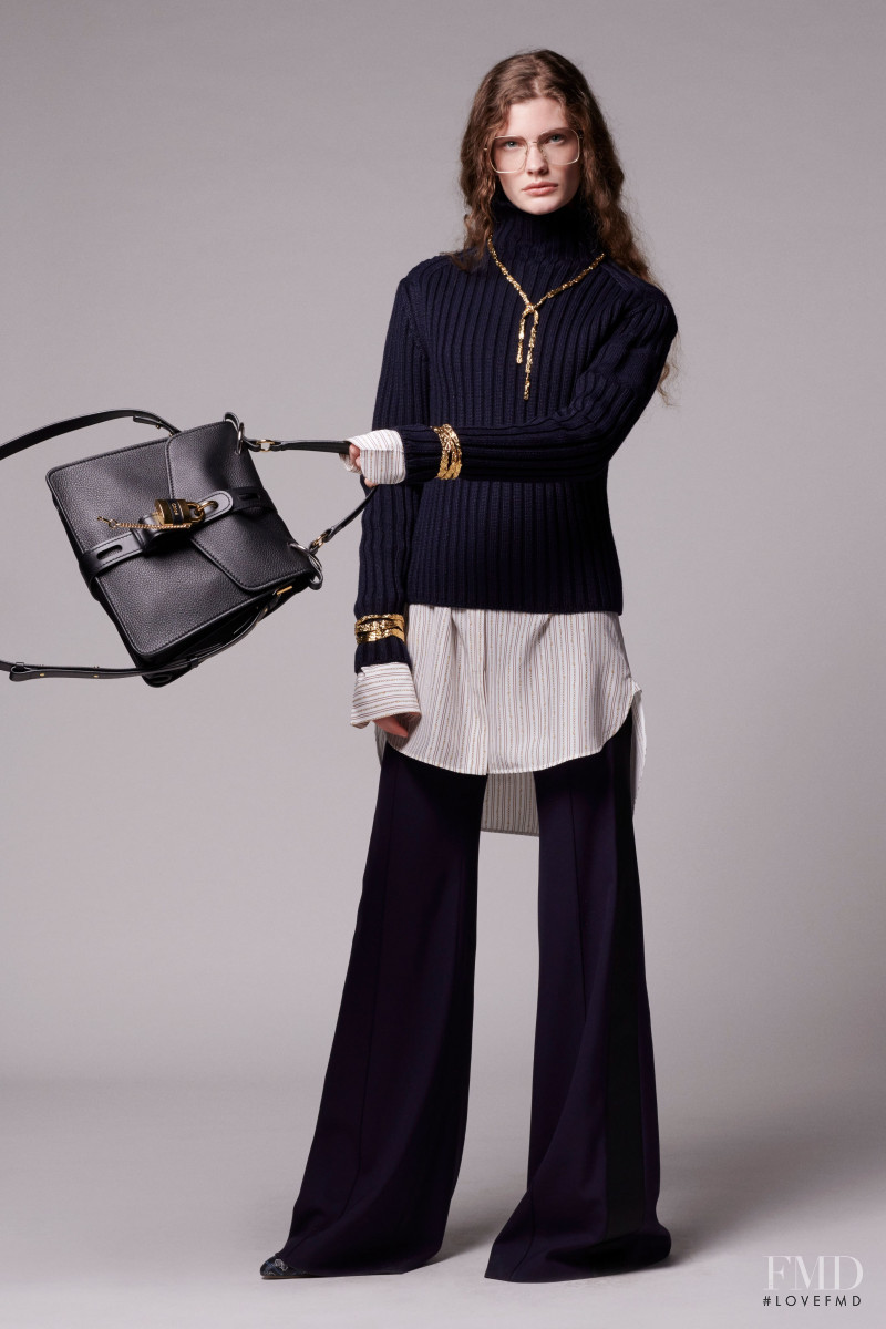 Carolina Burgin featured in  the Chloe fashion show for Pre-Fall 2019