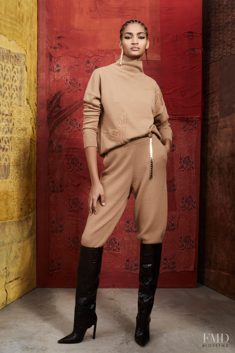 Anyelina Rosa featured in  the Altuzarra lookbook for Pre-Fall 2019