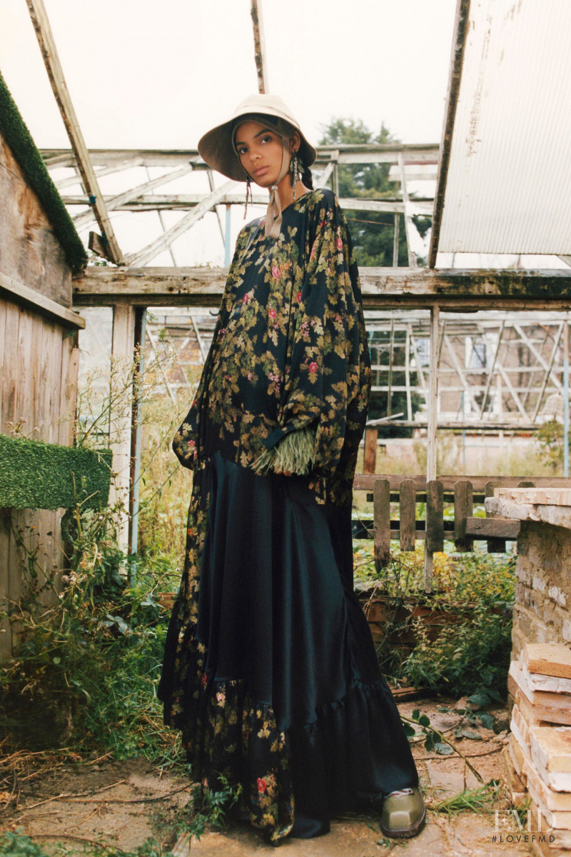 Annibelis Baez featured in  the Preen by Thornton Bregazzi lookbook for Pre-Fall 2019