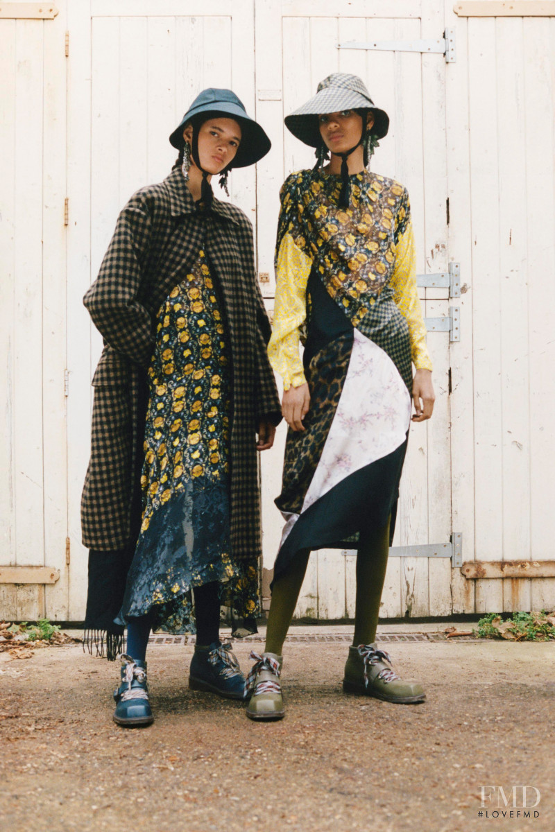 Annibelis Baez featured in  the Preen by Thornton Bregazzi lookbook for Pre-Fall 2019