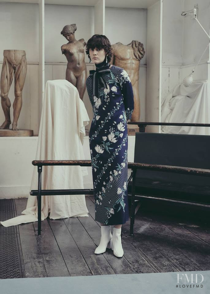 Jamily Meurer Wernke featured in  the Erdem fashion show for Pre-Fall 2019