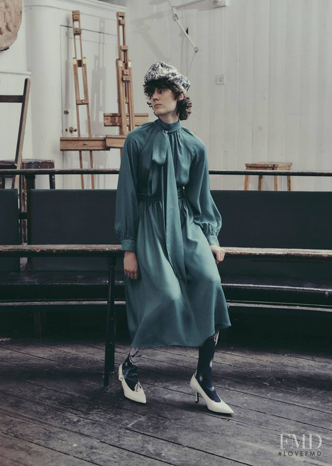 Jamily Meurer Wernke featured in  the Erdem fashion show for Pre-Fall 2019