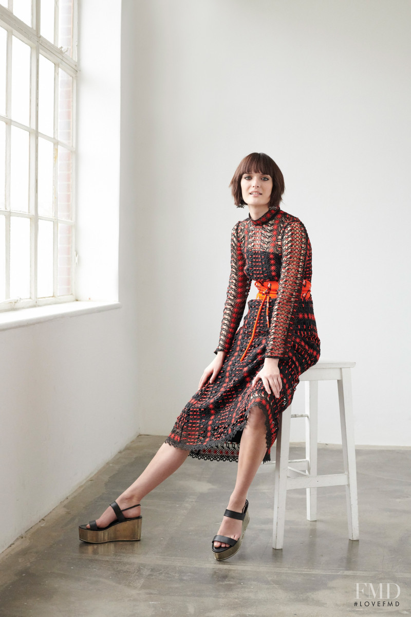 Sam Rollinson featured in  the Temperley London lookbook for Pre-Fall 2019