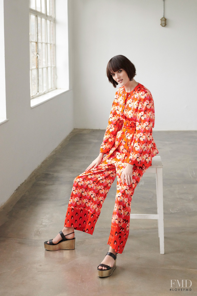 Sam Rollinson featured in  the Temperley London lookbook for Pre-Fall 2019