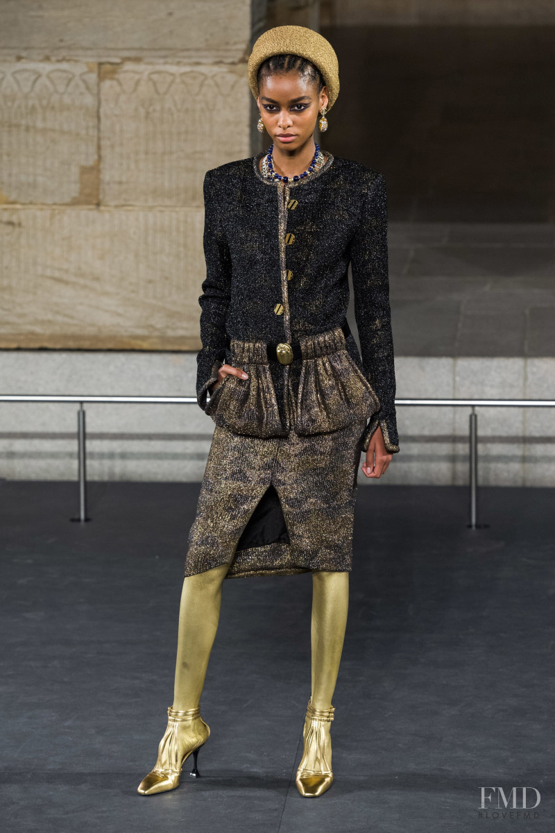 Blesnya Minher featured in  the Chanel fashion show for Pre-Fall 2019