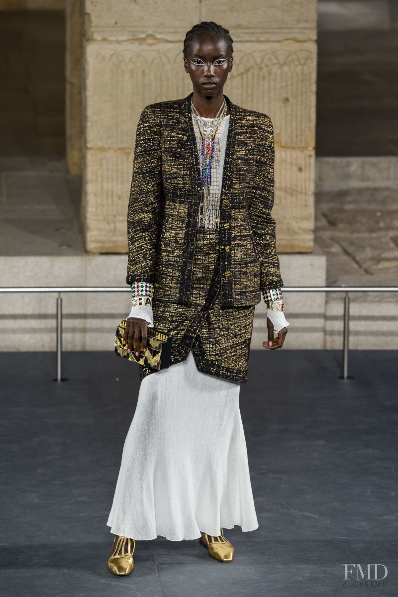 Anok Yai featured in  the Chanel fashion show for Pre-Fall 2019