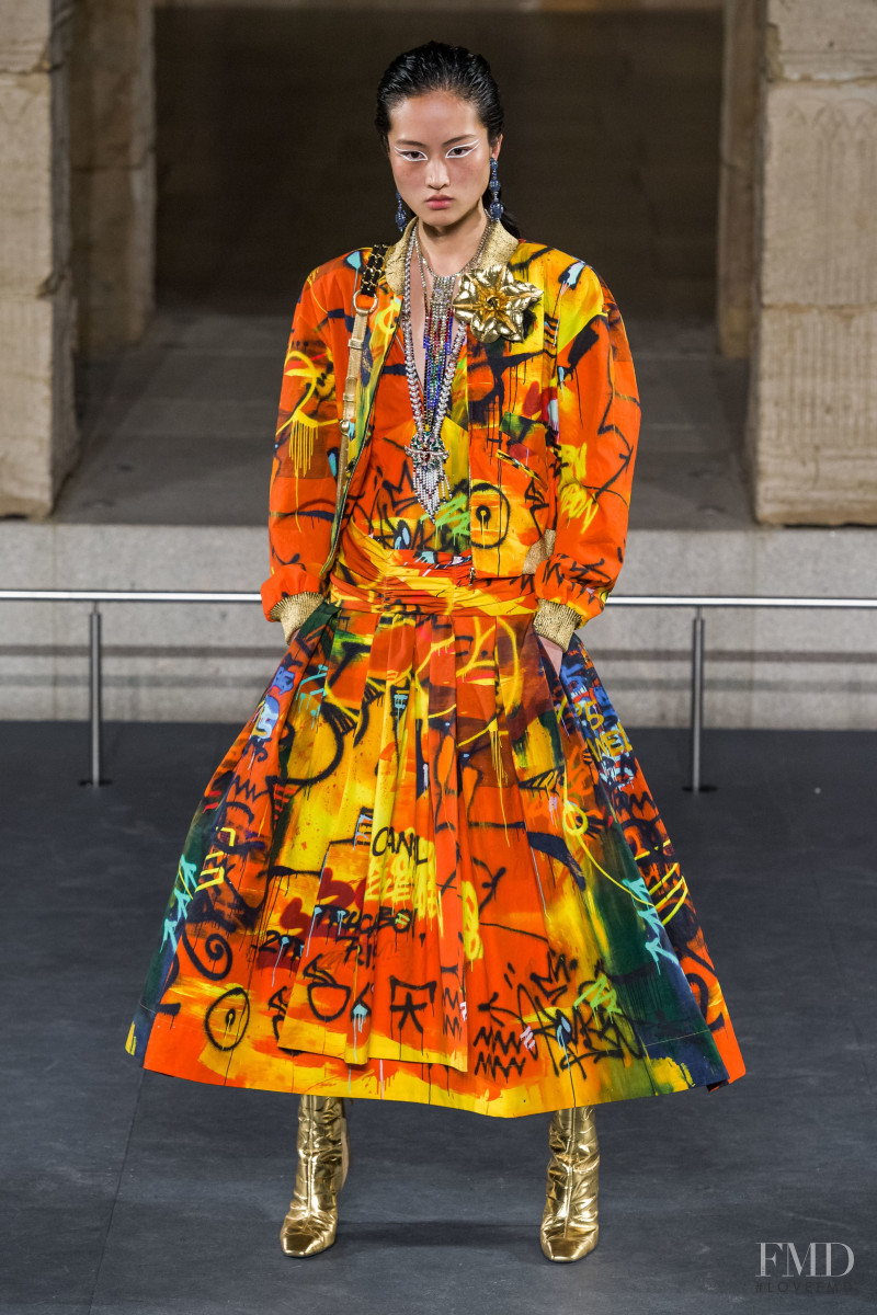 Jing Wen featured in  the Chanel fashion show for Pre-Fall 2019