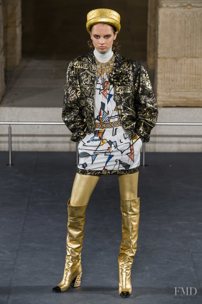 Giselle Norman featured in  the Chanel fashion show for Pre-Fall 2019