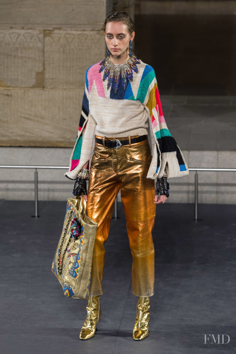 Lia Pavlova featured in  the Chanel fashion show for Pre-Fall 2019