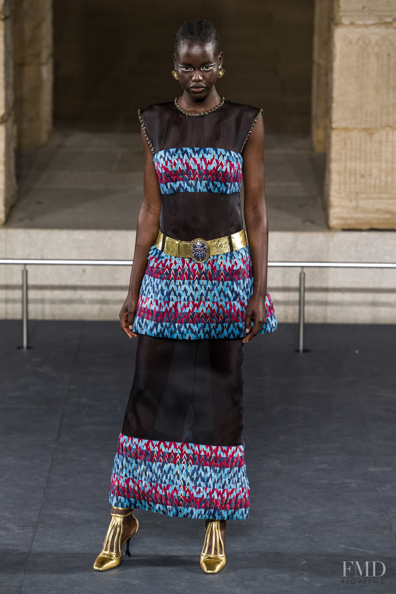 Adut Akech Bior featured in  the Chanel fashion show for Pre-Fall 2019