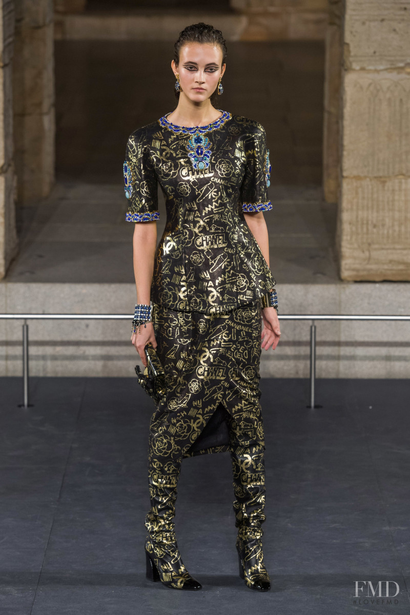 Greta Varlese featured in  the Chanel fashion show for Pre-Fall 2019