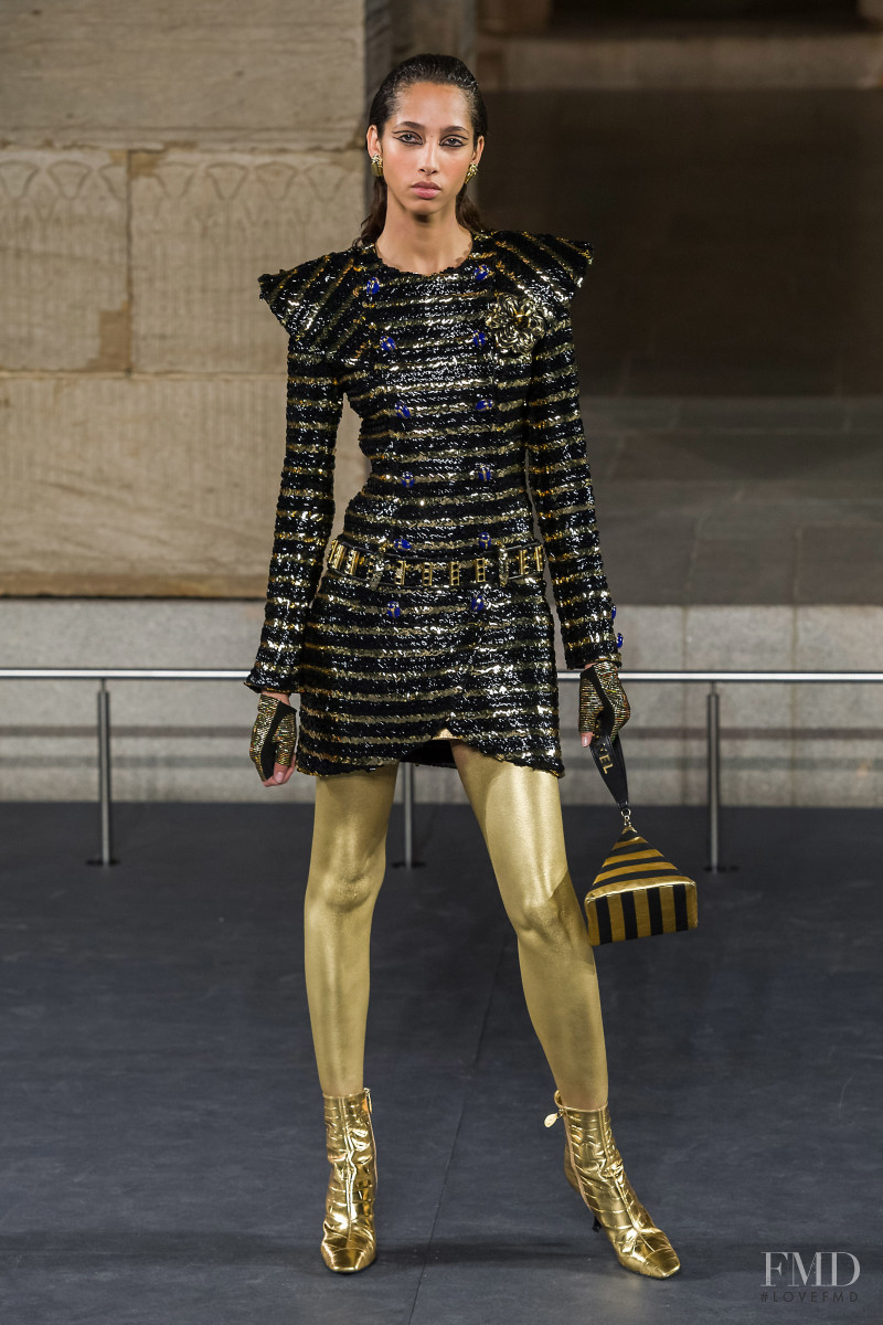Yasmin Wijnaldum featured in  the Chanel fashion show for Pre-Fall 2019