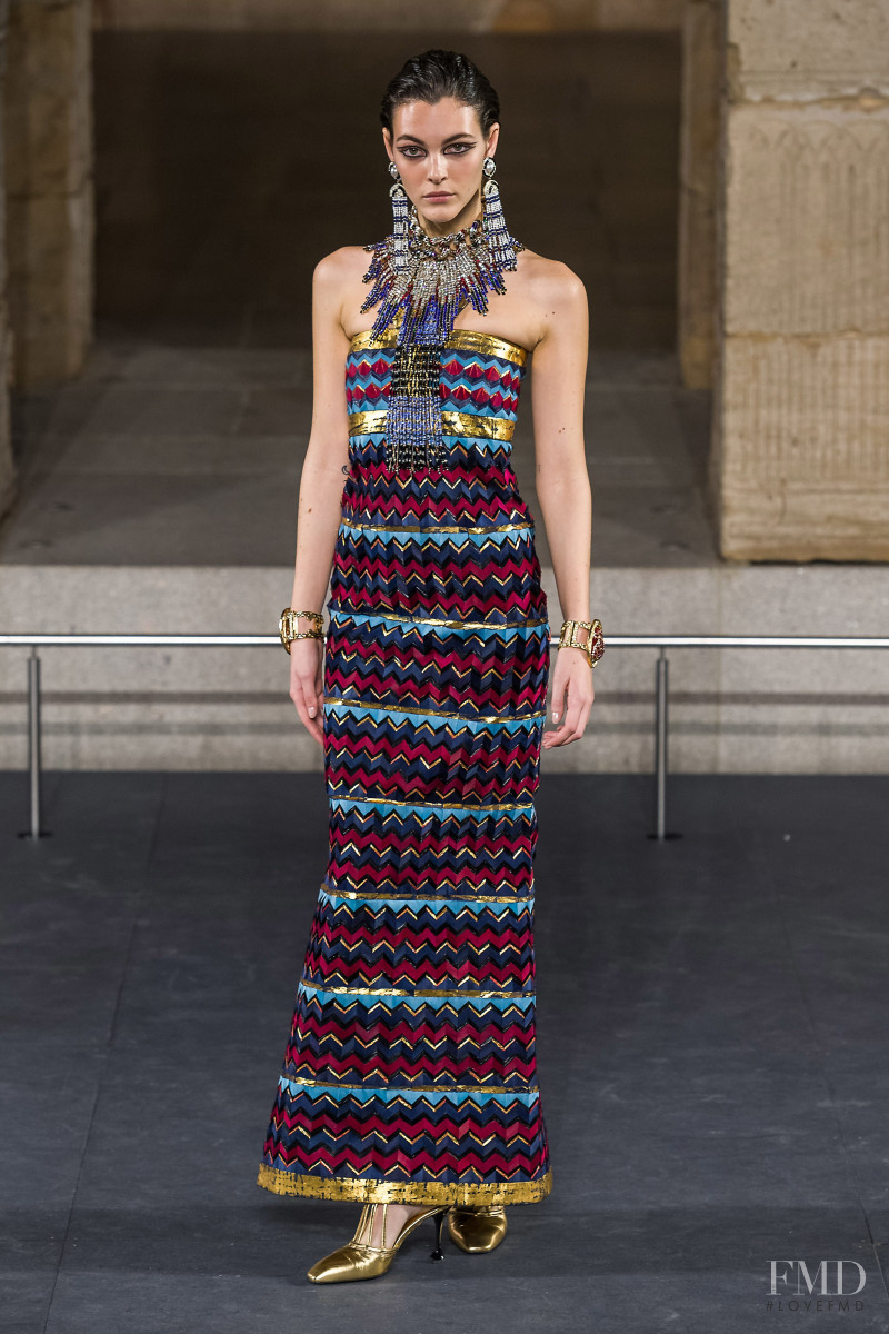 Vittoria Ceretti featured in  the Chanel fashion show for Pre-Fall 2019