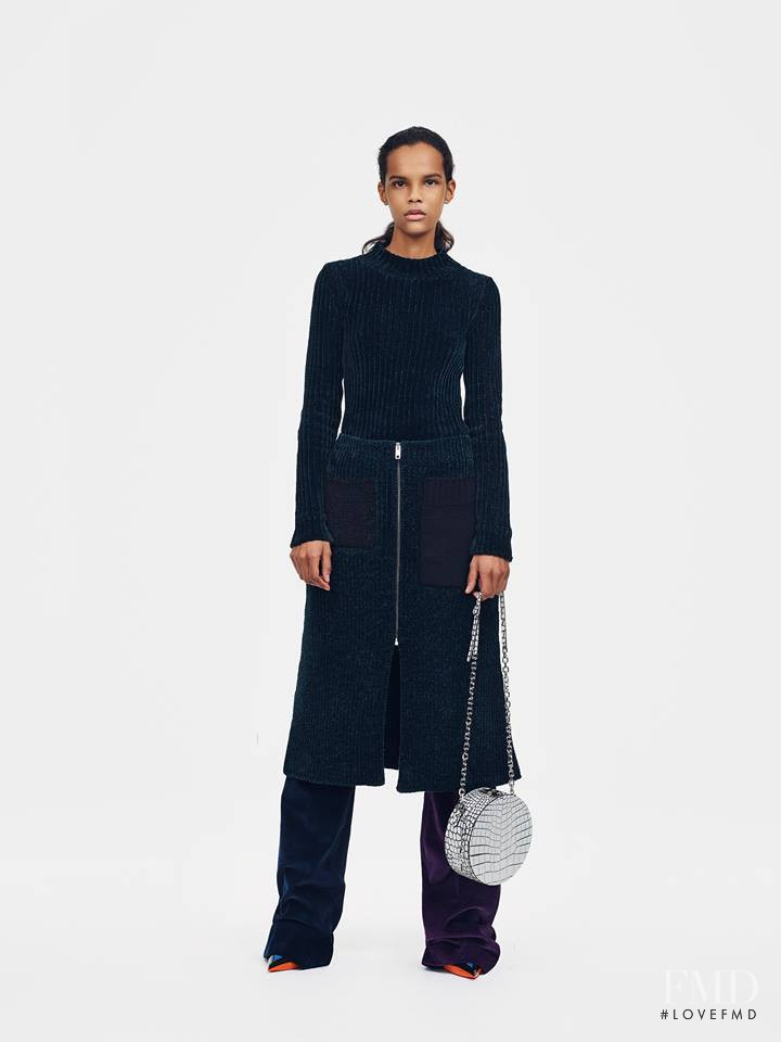 Natalia Montero featured in  the Calvin Klein 205W39NYC lookbook for Pre-Fall 2019