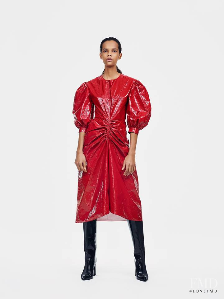 Natalia Montero featured in  the Calvin Klein 205W39NYC lookbook for Pre-Fall 2019