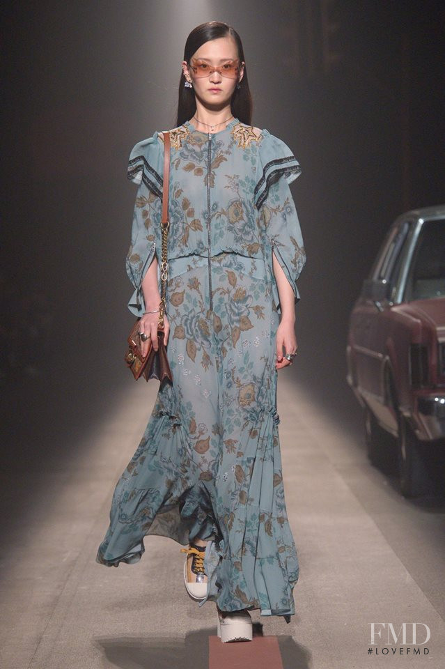 Wangy Xinyu featured in  the Coach 1941 fashion show for Pre-Fall 2019
