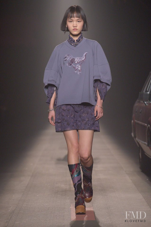 Pan Hao Wen featured in  the Coach 1941 fashion show for Pre-Fall 2019