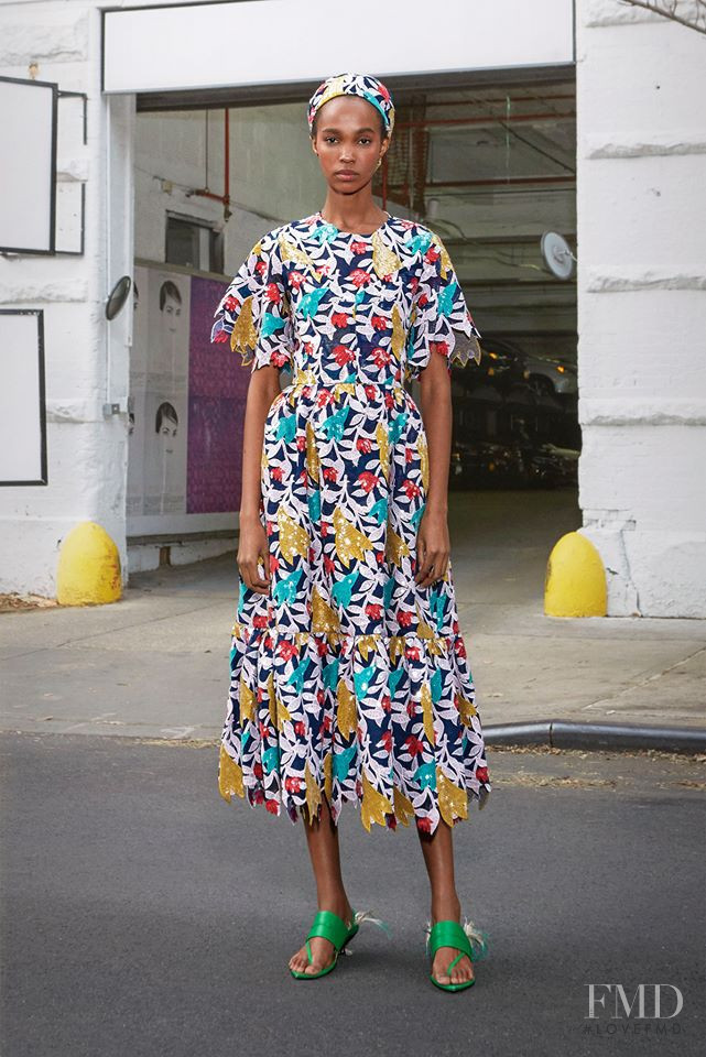 Judy Kinuthia featured in  the Prabal Gurung lookbook for Pre-Fall 2019