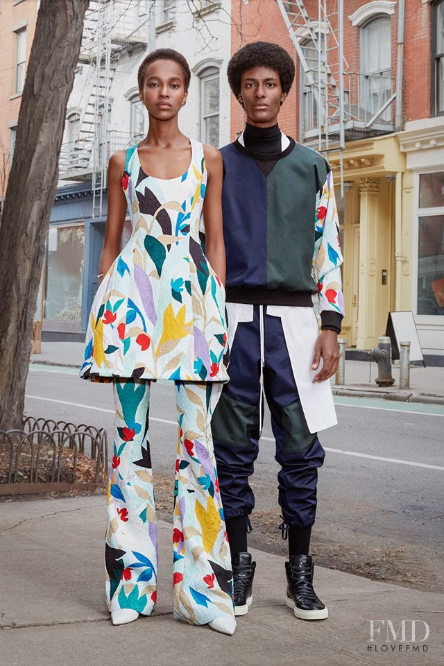 Judy Kinuthia featured in  the Prabal Gurung lookbook for Pre-Fall 2019