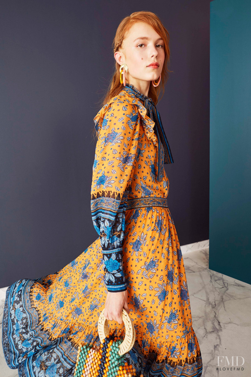 Yeva Podurian featured in  the Ulla Johnson lookbook for Pre-Fall 2019