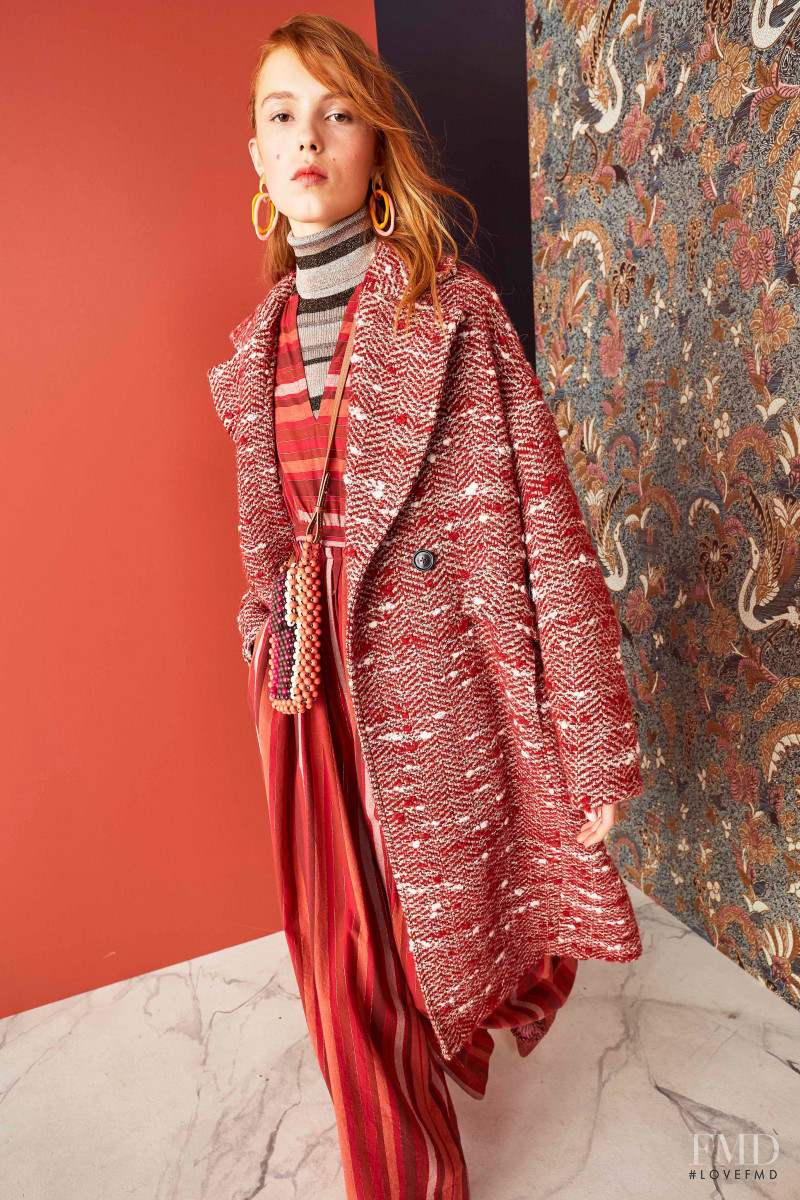 Yeva Podurian featured in  the Ulla Johnson lookbook for Pre-Fall 2019