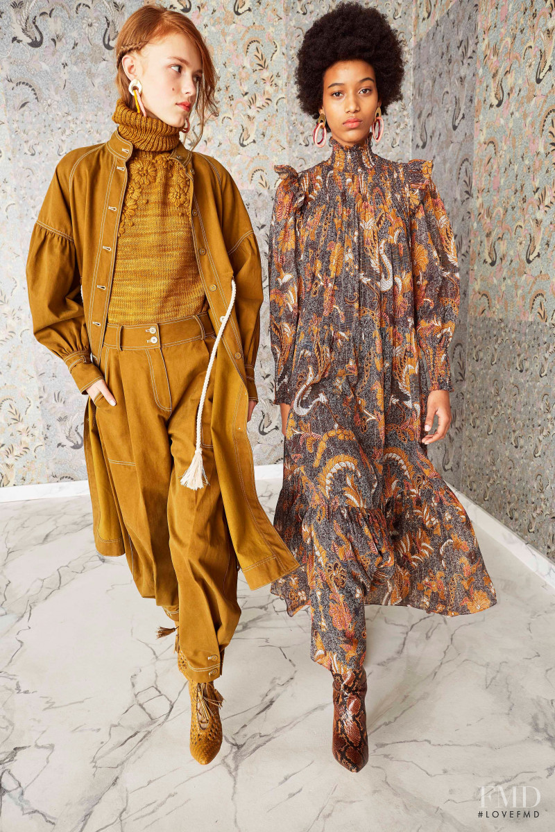 Manuela Sanchez featured in  the Ulla Johnson lookbook for Pre-Fall 2019