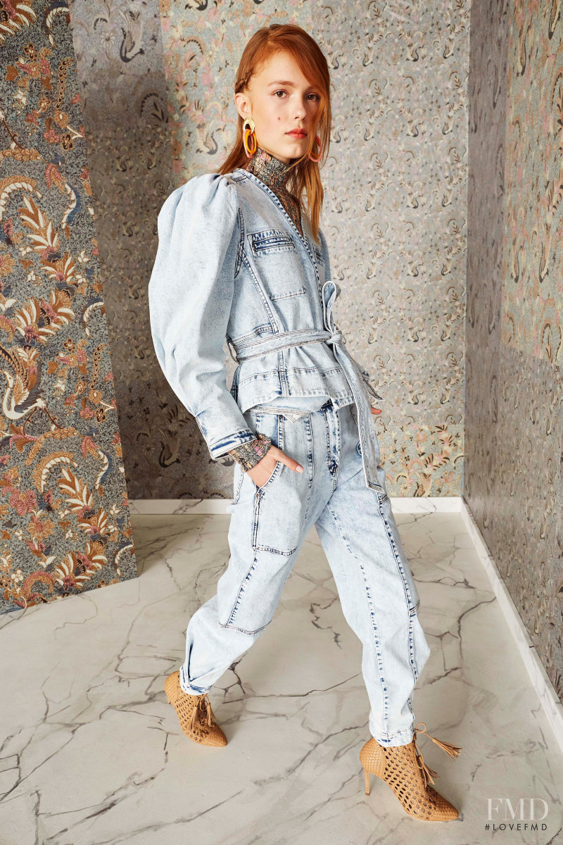 Yeva Podurian featured in  the Ulla Johnson lookbook for Pre-Fall 2019