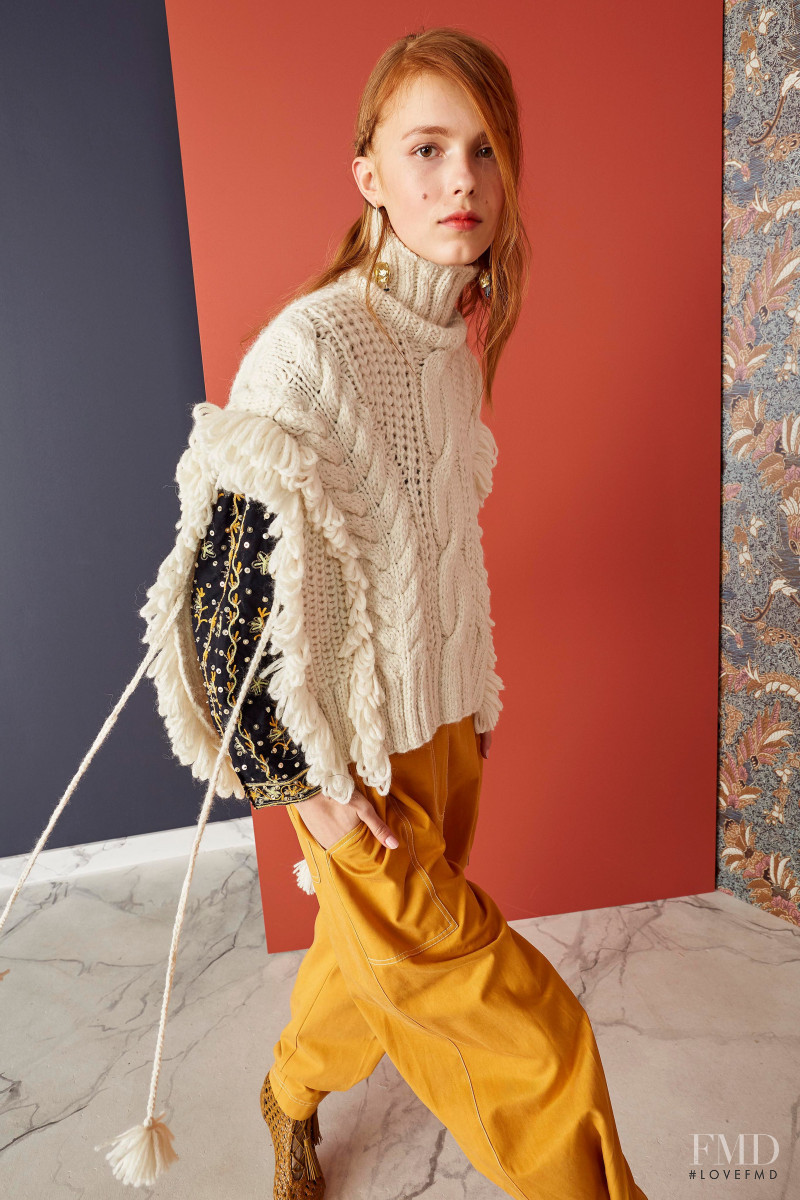 Yeva Podurian featured in  the Ulla Johnson lookbook for Pre-Fall 2019