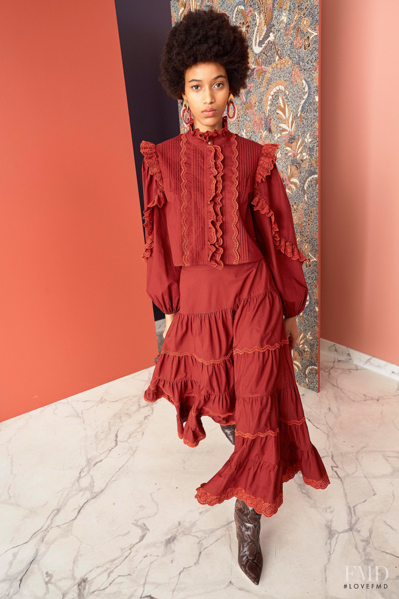 Manuela Sanchez featured in  the Ulla Johnson lookbook for Pre-Fall 2019