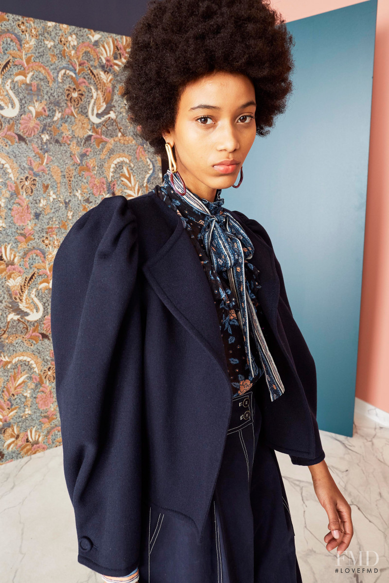 Manuela Sanchez featured in  the Ulla Johnson lookbook for Pre-Fall 2019