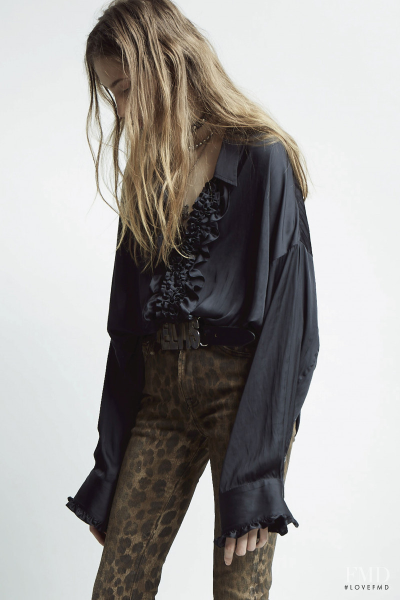 Lia Pavlova featured in  the R13 lookbook for Pre-Fall 2019