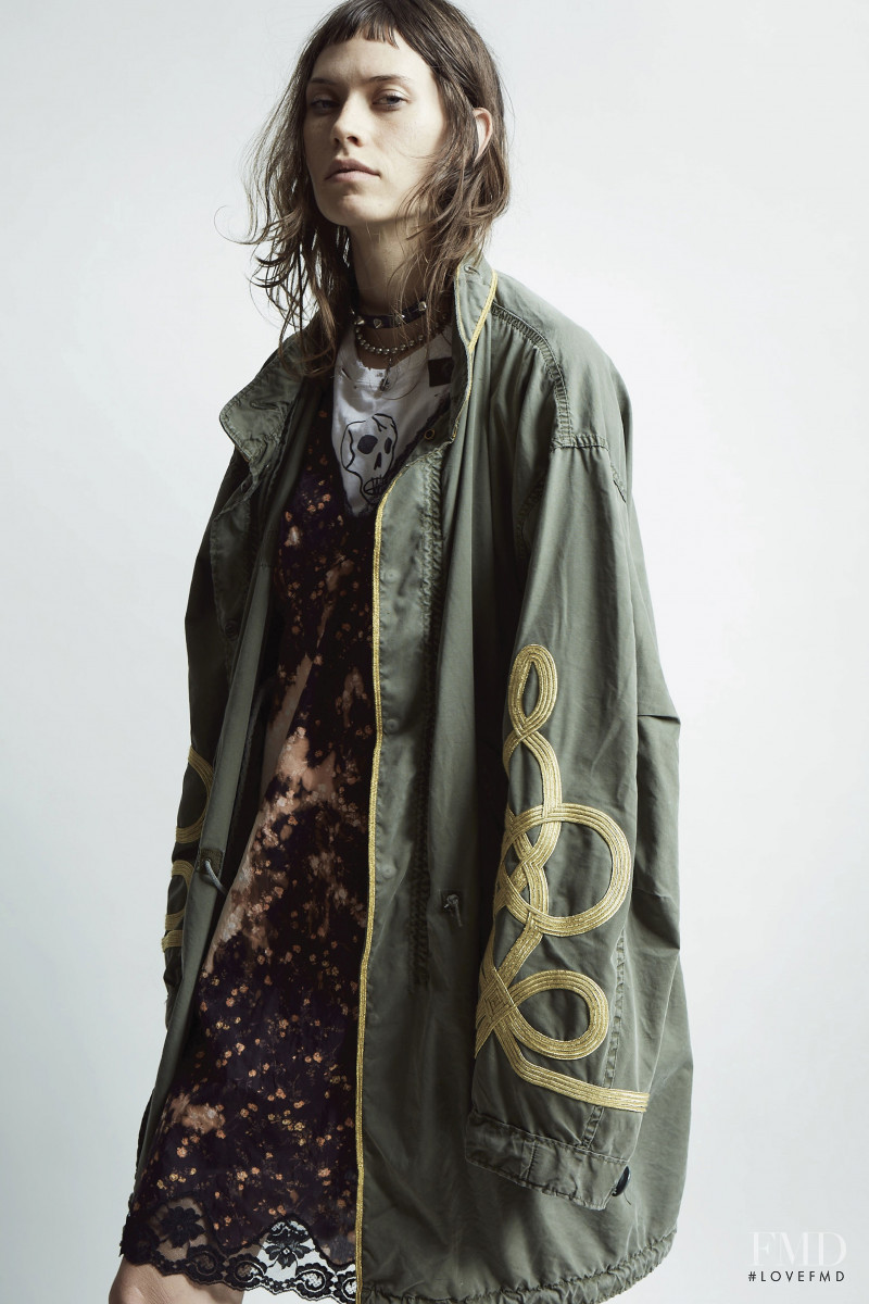 Lia Pavlova featured in  the R13 lookbook for Pre-Fall 2019