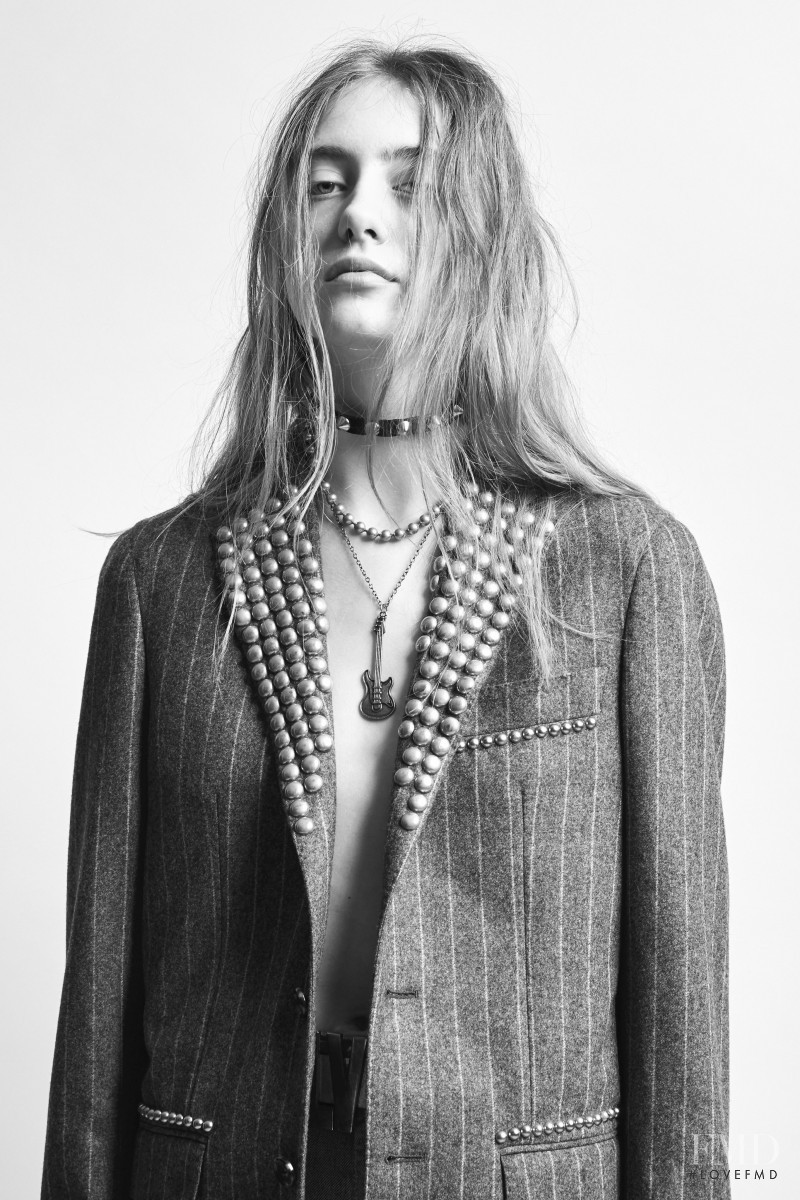 Lia Pavlova featured in  the R13 lookbook for Pre-Fall 2019