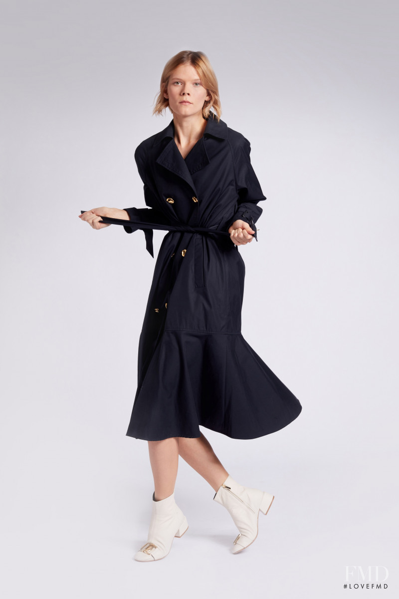 Irina Kravchenko featured in  the Tibi lookbook for Pre-Fall 2019