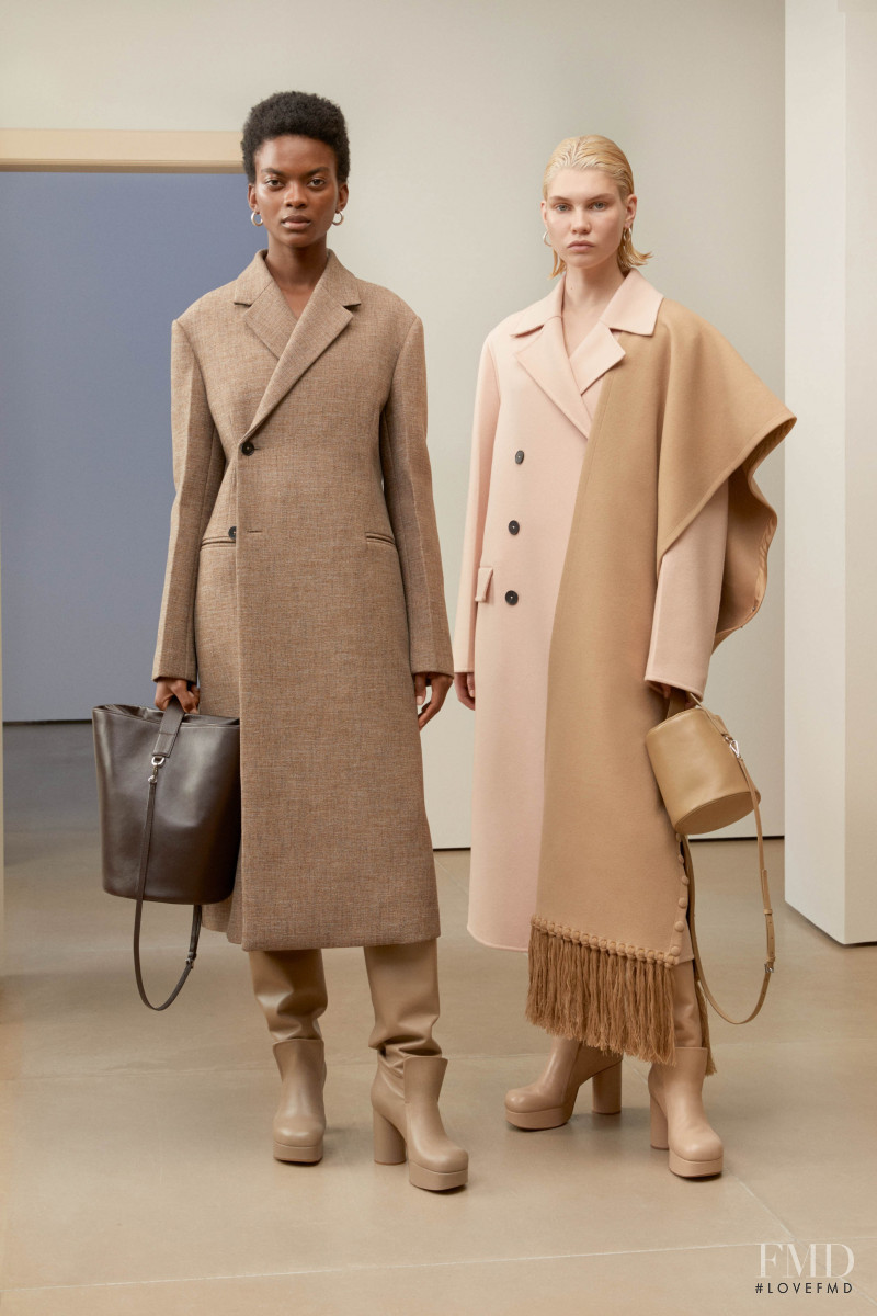 Aube Jolicoeur featured in  the Jil Sander lookbook for Pre-Fall 2019