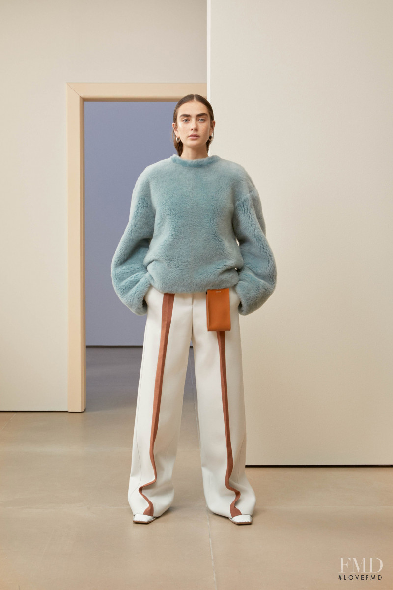 Alisha Nesvat featured in  the Jil Sander lookbook for Pre-Fall 2019