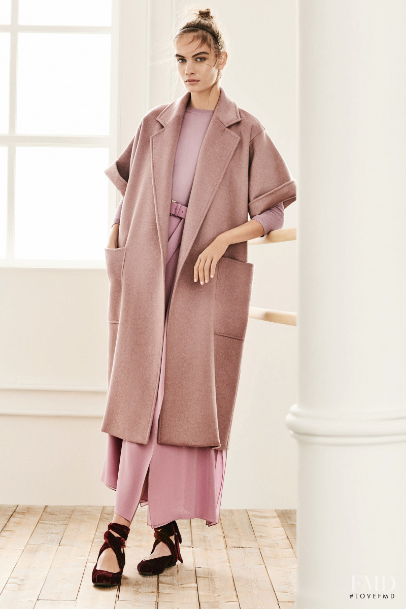 Nina Marker featured in  the Max Mara lookbook for Pre-Fall 2019