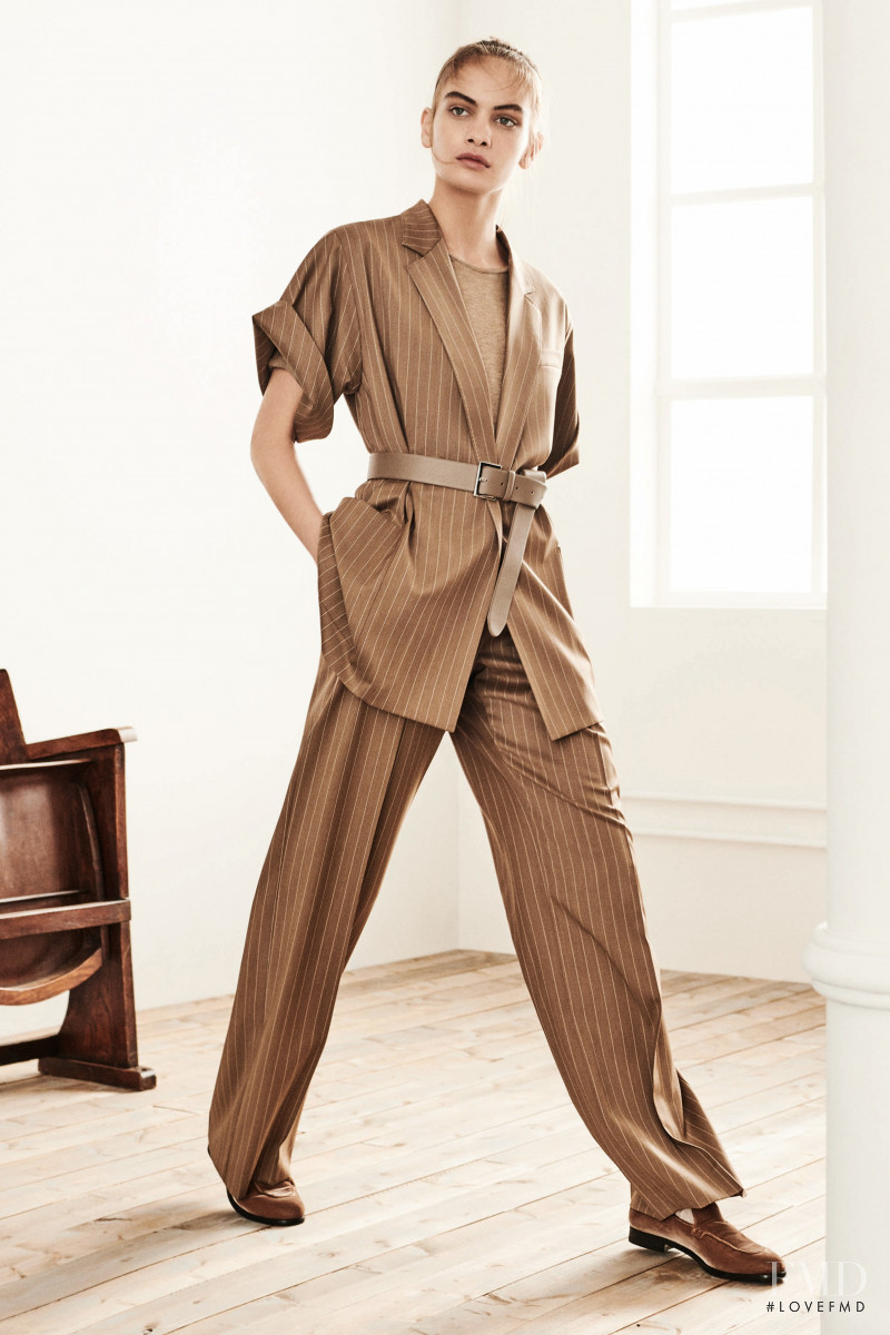 Nina Marker featured in  the Max Mara lookbook for Pre-Fall 2019