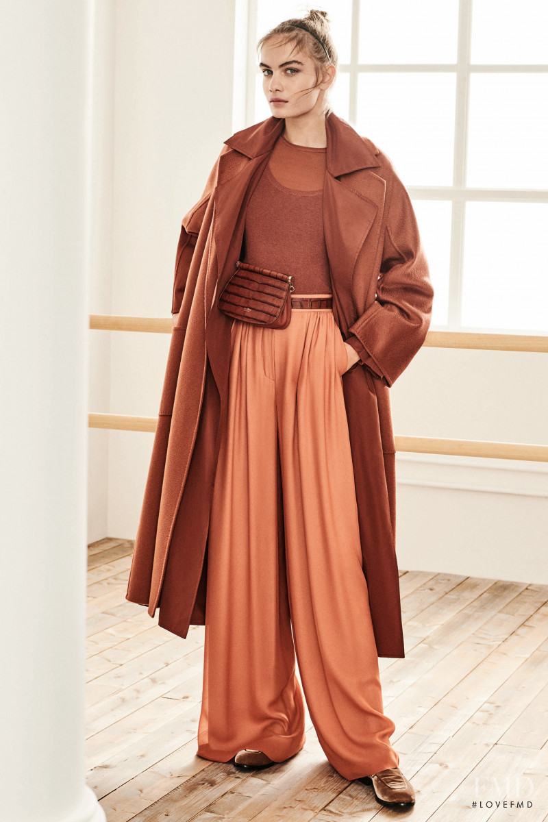 Nina Marker featured in  the Max Mara lookbook for Pre-Fall 2019