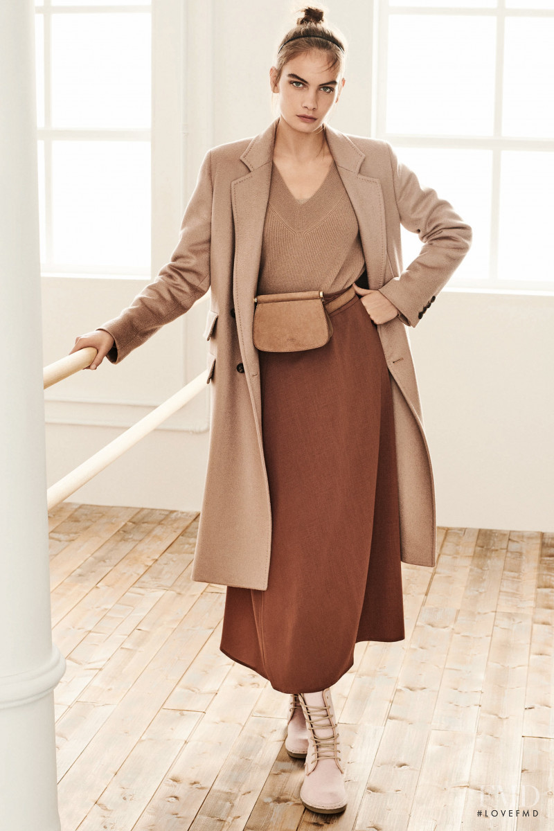 Nina Marker featured in  the Max Mara lookbook for Pre-Fall 2019