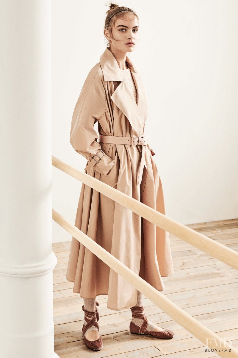 Nina Marker featured in  the Max Mara lookbook for Pre-Fall 2019