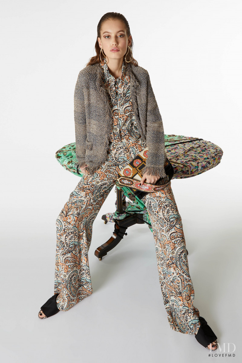 Laura Bogesvang Sorensen featured in  the Etro lookbook for Pre-Fall 2019