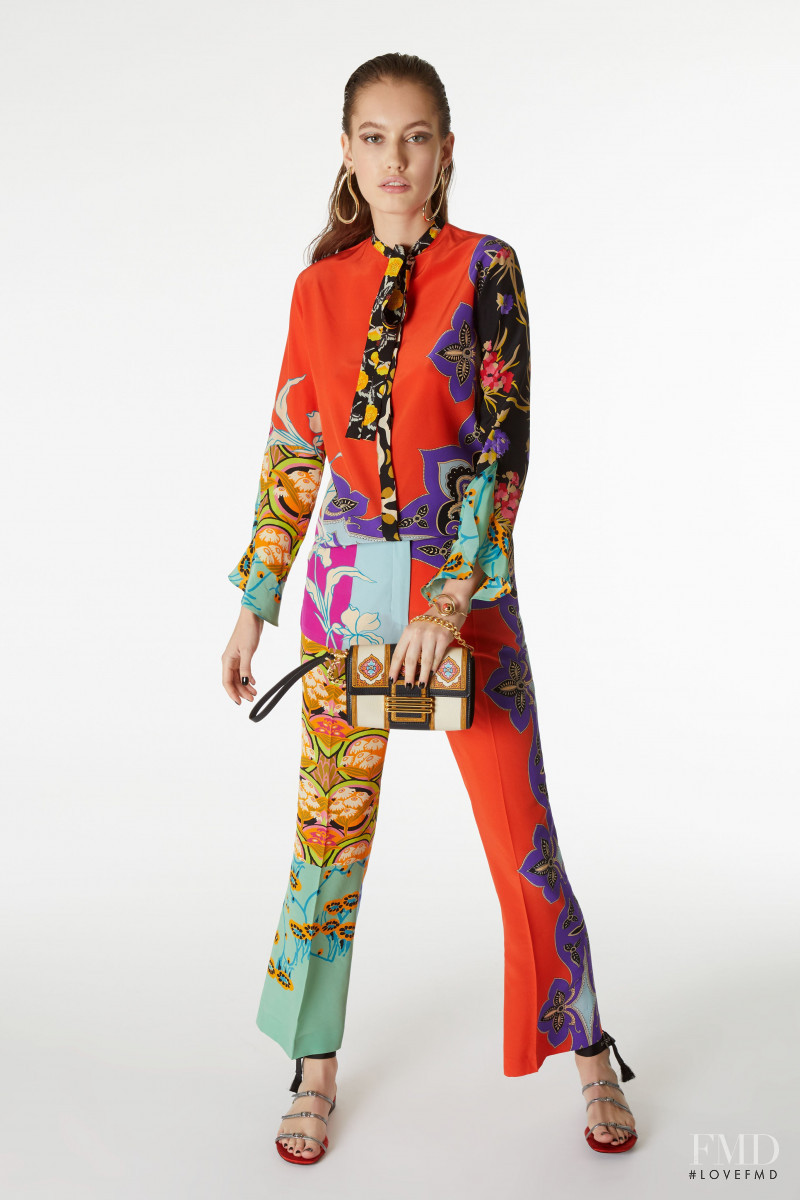 Laura Bogesvang Sorensen featured in  the Etro lookbook for Pre-Fall 2019